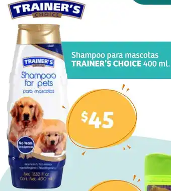 Soriana Híper Shampoo para Mascotas Trainer's Choice 400ml oferta