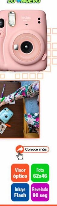 RadioShack Cámara fujifilm instax mini 11 / rosa oferta