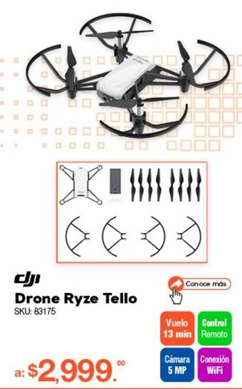 RadioShack Drone ryze tello powered by dji / blanco oferta