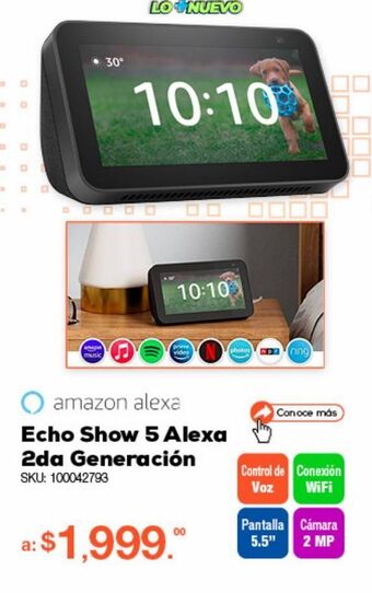 RadioShack Amazon echo show 5 alexa 2da generación / negro oferta
