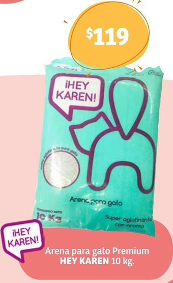 Soriana Híper Arena para Gato Premium Hey Karen 10kg oferta