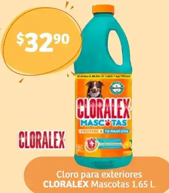 Soriana Híper Cloro para Exteriores Cloralex Mascotas 1,65L oferta