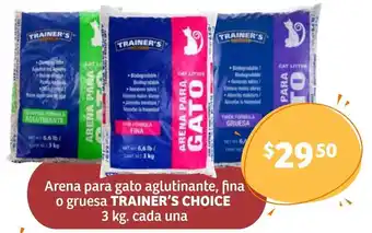 Soriana Híper Arena para Gato Aglutinante, Fina o Gruesa Trainer's Choice 3kg oferta