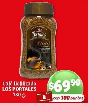 Soriana Mercado Café Liofilizado Los Portales 180g oferta