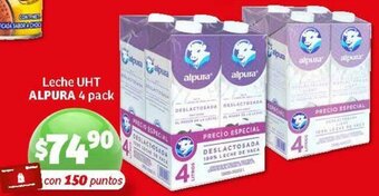 Soriana Mercado Leche UHT Alpura 4 Pack oferta