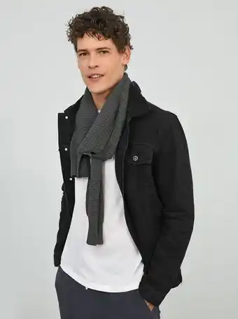 Bufanda gris oscuro para hombre