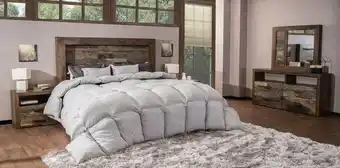 Muebles Dico Recámara king size / matrimonial oporto nogal 5 piezas oferta