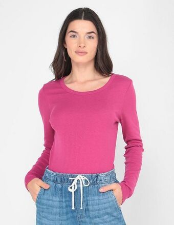 GAP Playera cuello redondo para mujer oferta