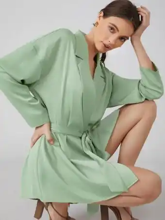 SHEIN Motf premium vestido blazer con cinturón oferta