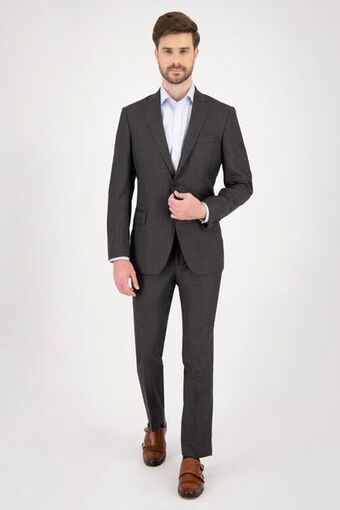 Robert's Traje calderoni color gris oxford contemporary fit oferta