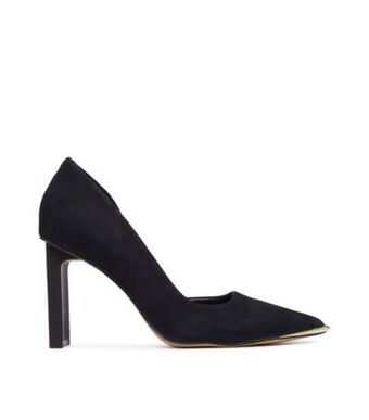 Zapatillas con tacón alto en ante