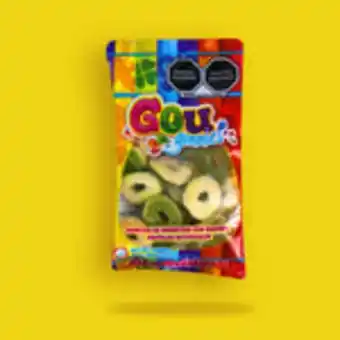 Waldos Gomitas con sabores frutales gou aro mini manzana 70g oferta