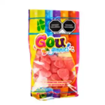 Waldos Gomitas gou corazón mini sabor frutas 70gr oferta