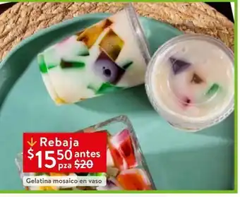 Walmart Gelatina mosaico en vaso oferta