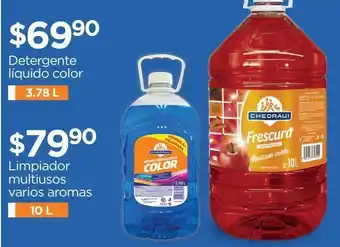 Chedraui Detergente líquido color 3.78 l oferta