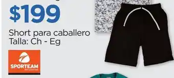 Chedraui Sporteam short para caballero talla: ch - eg oferta