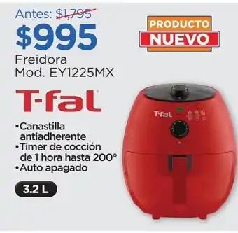 Chedraui T-fal freidora mod. ey1225mx oferta