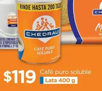 Café puro soluble lata 400 g