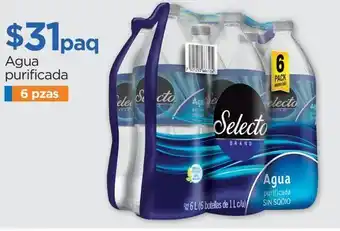 Chedraui Agua purificada 6 pzas oferta