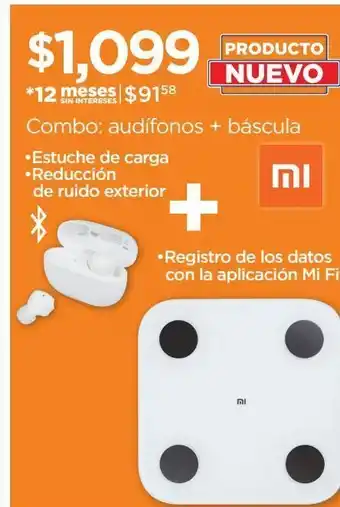 Chedraui Xiaomi combo: audífonos + báscula oferta