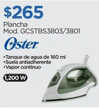 Chedraui Oster plancha mod. gcstbs3803/3801 1200w oferta