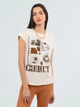 Cuidado con el Perro Playera manga corrida estampada oferta