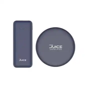 Sam's Club Set de batería portátil tech2 10,000 mah + cargador inalámbrico 10w azul oferta