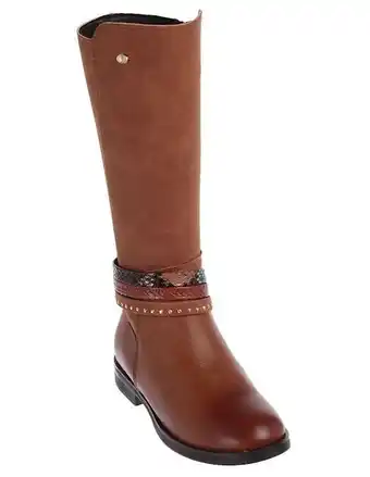 Liverpool Bota de piel coqueta canuta para niña oferta
