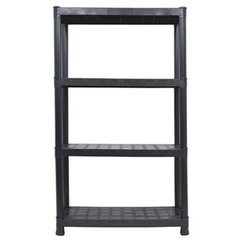 Estante de plástico 152 x 87 x 37 cm negro