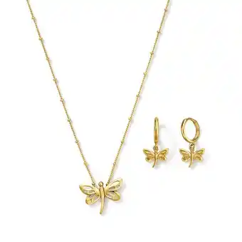 Ésika Estuche collar + aretes eternal wings oferta