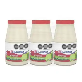 Sam's Club Mayonesa mccormick con jugo de limones de 3 pzas 390 g c/u oferta