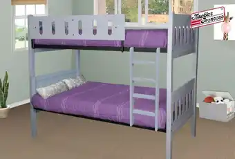 Muebles Troncoso Litera cherokee gris individual oferta