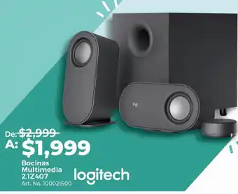 Bocinas multimedia logitech 2.1z407
