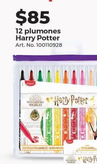 Office Depot 12 plumones harry potter oferta