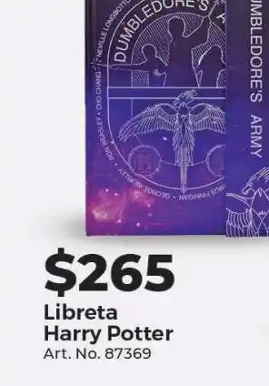 Office Depot Libreta harry potter oferta