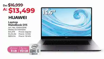Office Depot Laptop huawei matebook d15 oferta