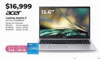 Office Depot Laptop acer aspire 3 oferta