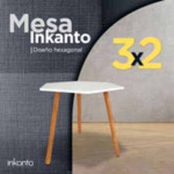 Waldos Mesa inkanto hexagonal blanca ¡3x2! oferta