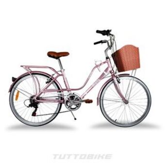El Bodegón Bicicleta monk urbana rodada 24 7 velocidades rosa loving oferta