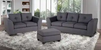 Muebles Dico Sala louis gris oxford 3 piezas oferta