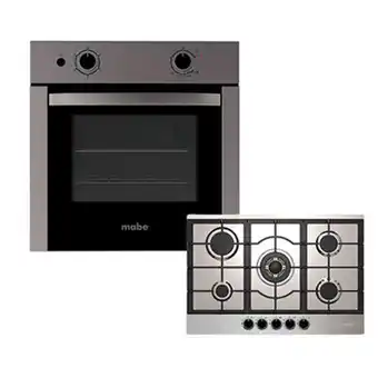 Combo horno 60 cm y parrilla 76 cm mabe