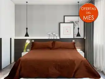 Colap La Palestina Colcha king size matt satín chocolate oferta