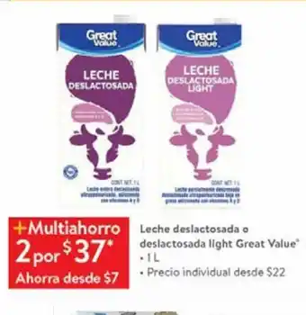Walmart Leche deslactosada oferta