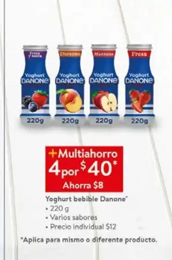 Walmart Yogurt bebible danone oferta