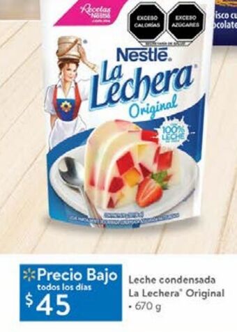Walmart Leche condensada la lechera oferta