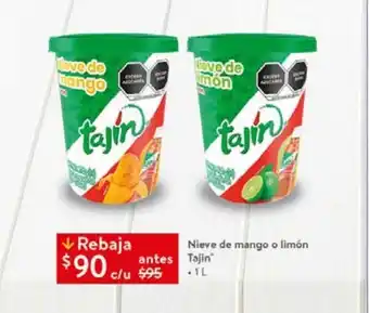 Nieve de mango o limón tajin