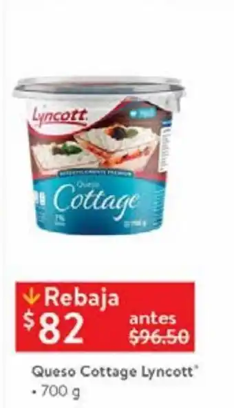 Walmart Queso cottage lyncott oferta