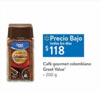 Walmart Café gourmet colombiano oferta