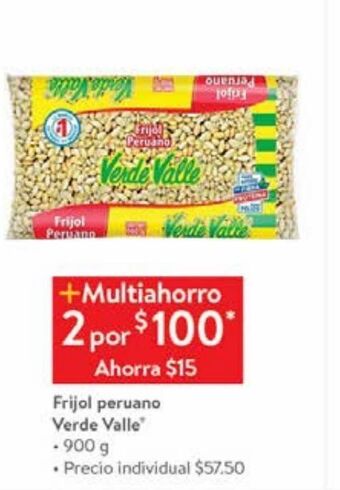 Walmart Frijol peruano verde valle oferta
