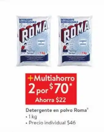 Walmart Detergente en polvo roma oferta